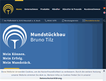 Tablet Screenshot of mundstueckbau-tilz.de